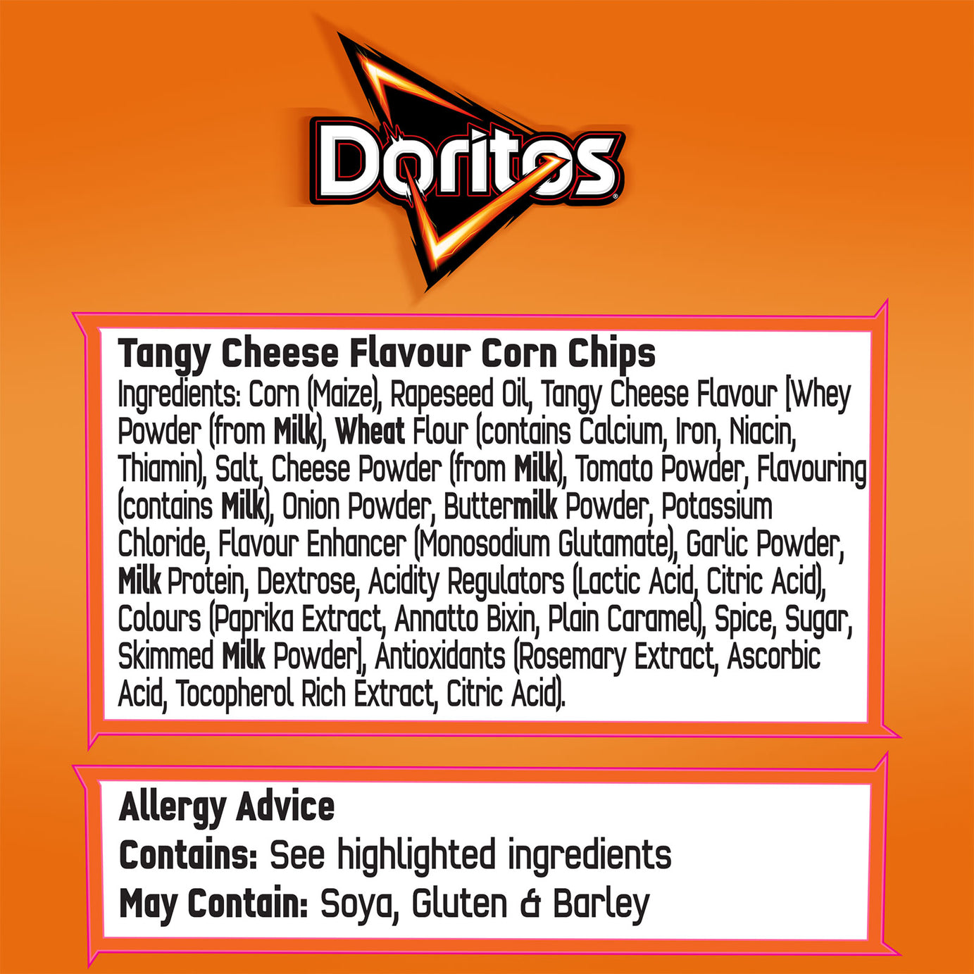 Doritos Tortilla Chips Tangy Cheese Sharing Snacks 32 Bags x 40g - Image 3