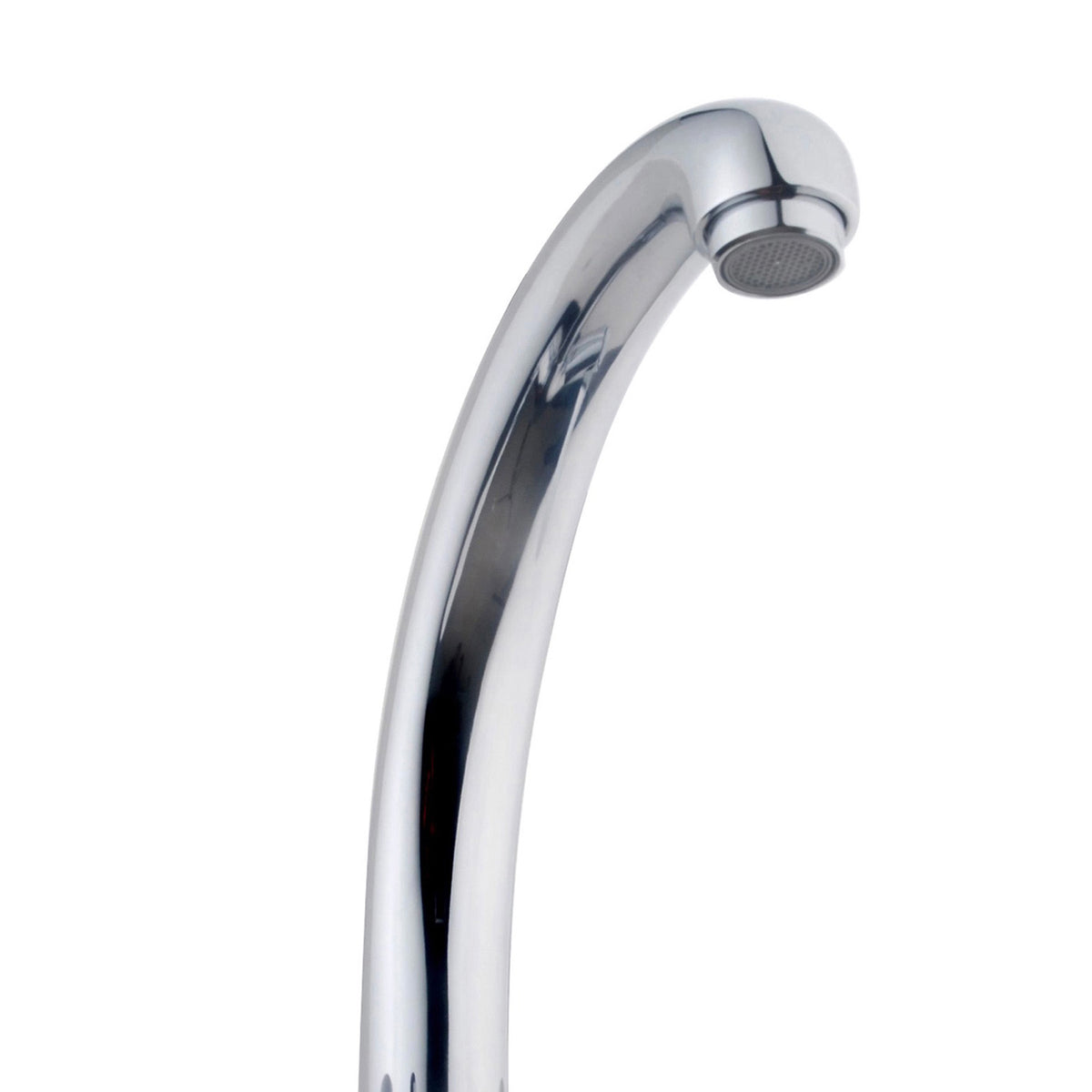 Kitchen Tap Monobloc Mixer Chrome Dual Lever Swivel Spout Modern Faucet - Image 4