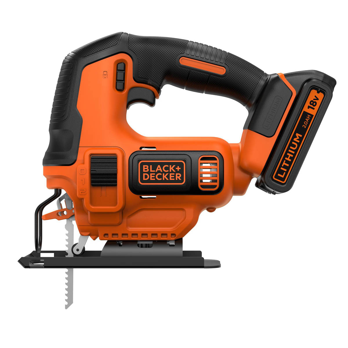 Black+Decker 18V POWERCONNECT Brushed Cordless Jigsaw (Bare Tool) - BDCJS18N-XJ - Image 2