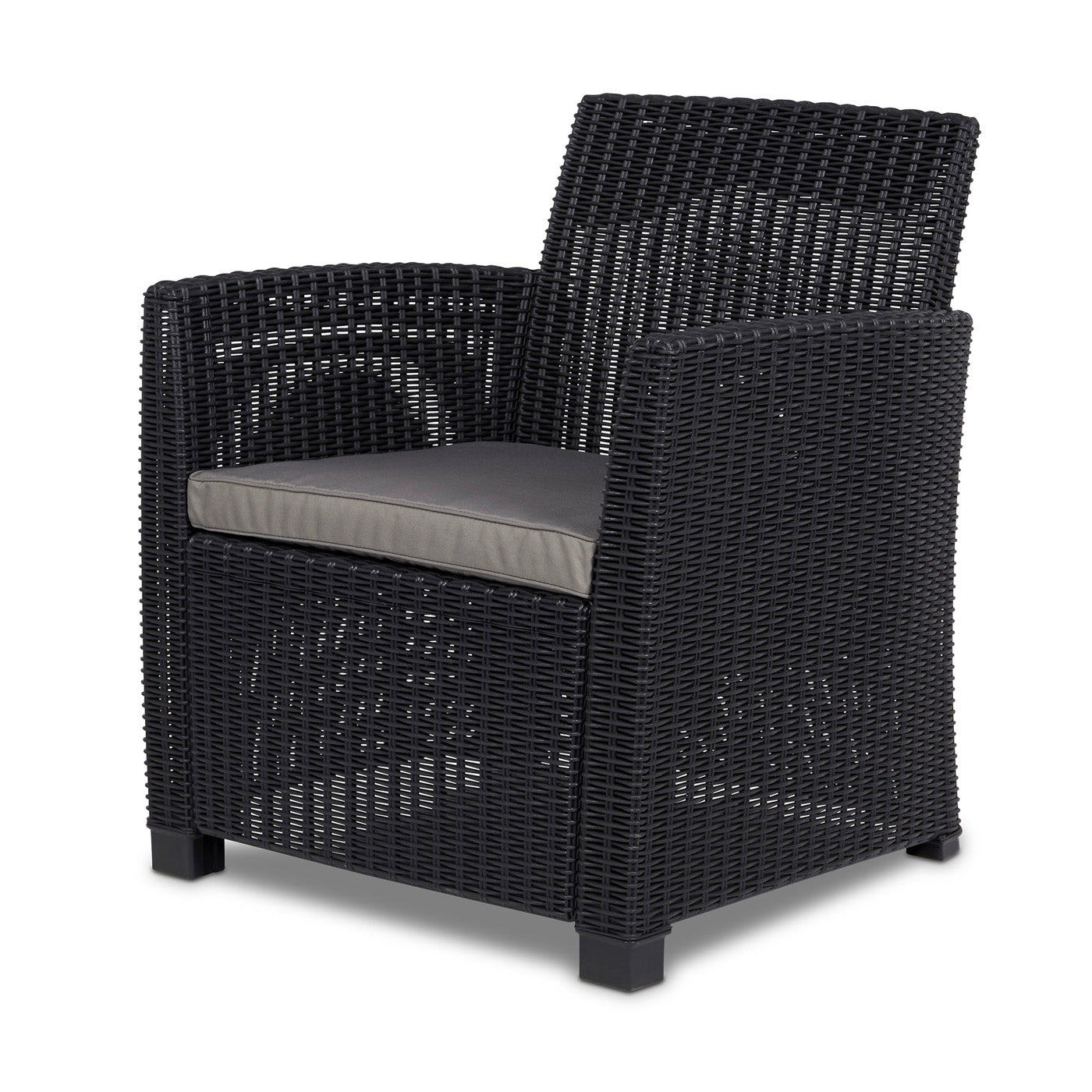 Rattan Garden Set 4 Seater Coffee Outdoor Furniture Sofa Storage 2 x Armchair - Image 4