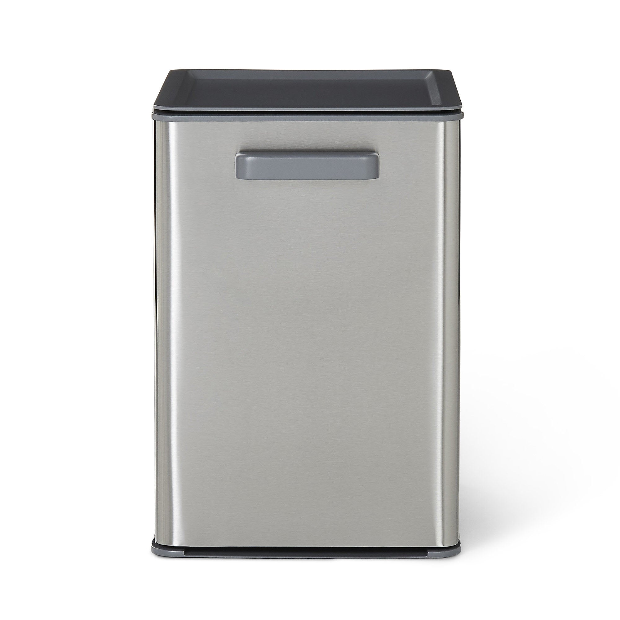 GoodHome Kora Anthracite Metal & plastic Integrated Pull-out kitchen bin 13L - Image 1
