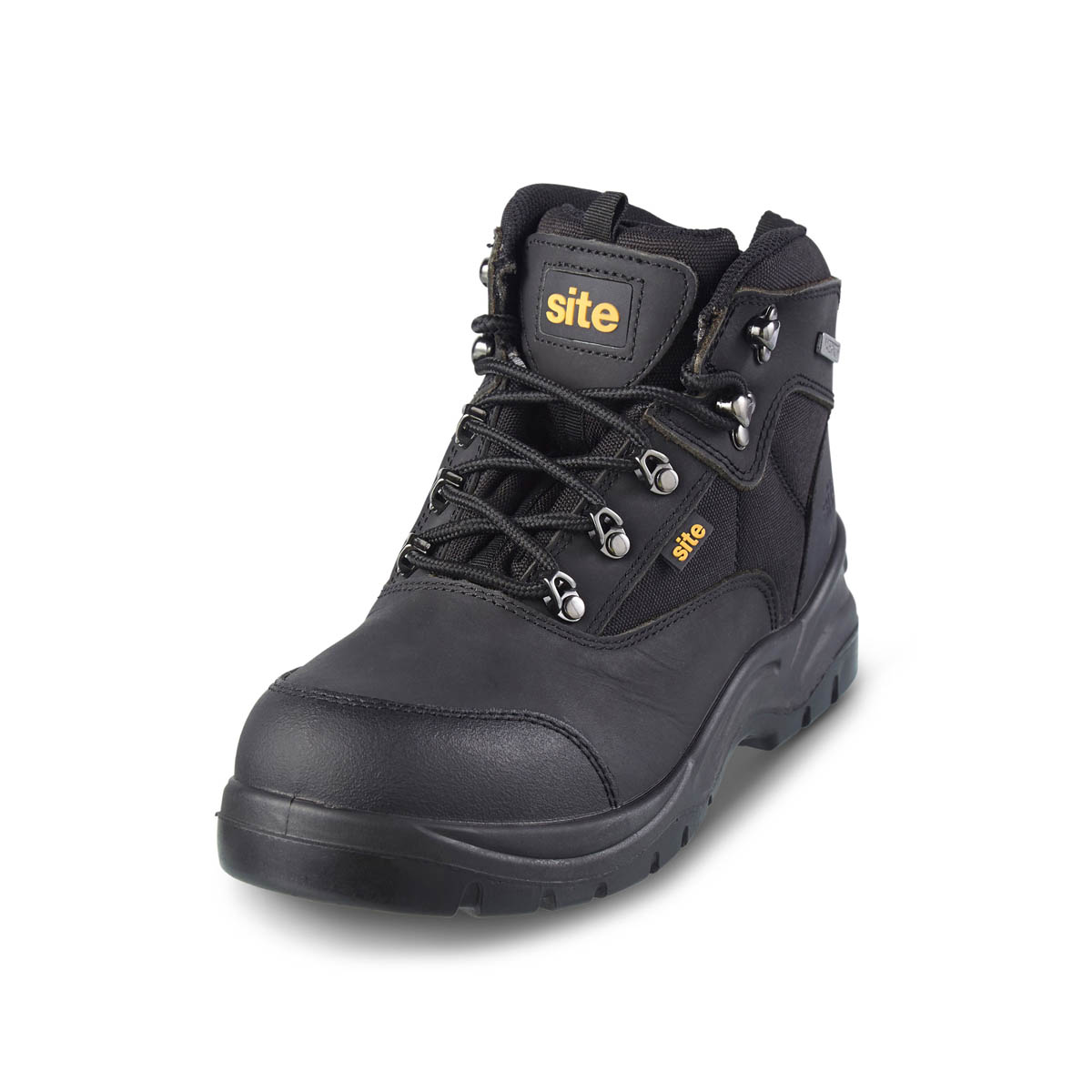 Site Safety Boots Men's Wide Fit Black Waterproof Work Shoes Steel Toe Size 11 - Image 1