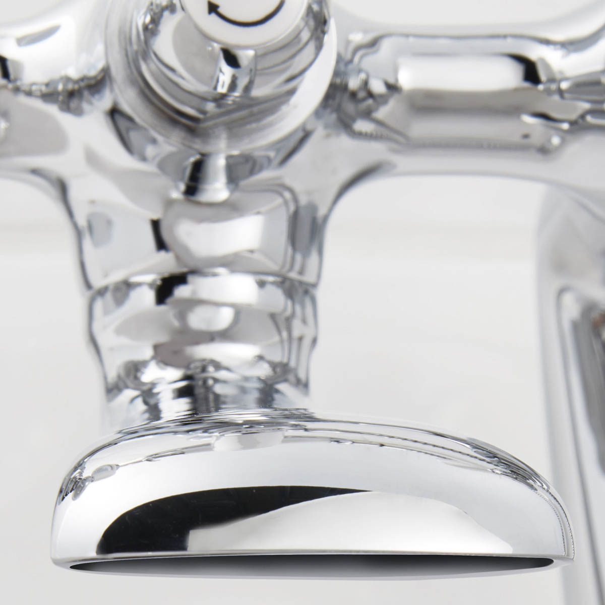 Bath Filler Tap With Hand Held Set Brass Double Lever Round Head Bathroom - Image 4