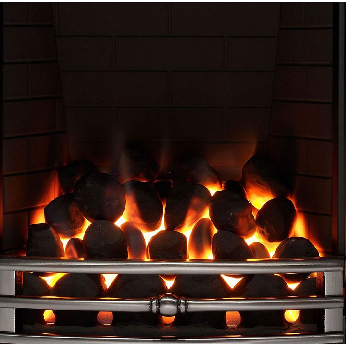 Focal Point Soho full depth Chrome effect Manual control 3.75kW Gas Fire - Image 2