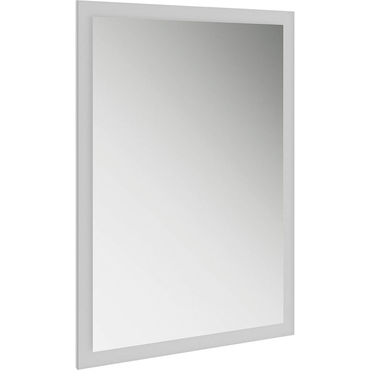 Bathroom Mirror Illuminated Rectangular Wall Mounted Modern (H)70cm (W)50cm - Image 1