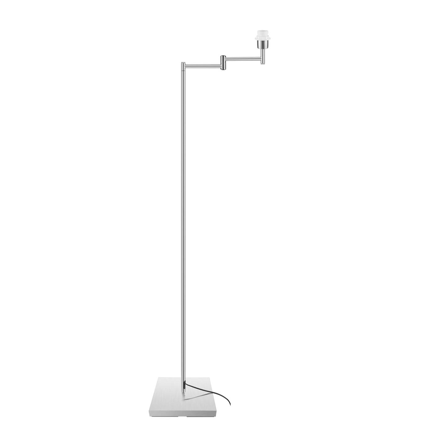 Floor Lamp Base Standing Modern Livingroom Brushed Chrome Effect Metal (H)1.37cm - Image 3