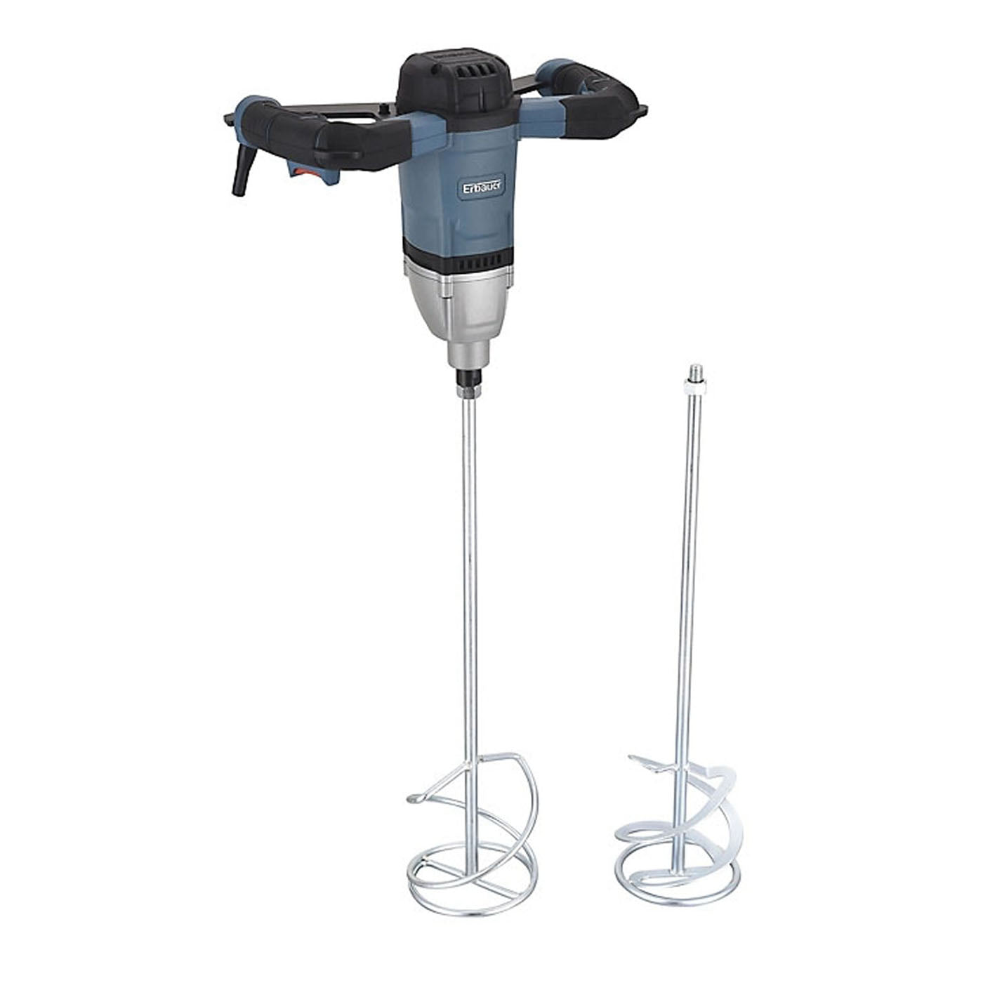 Erbauer Paddle Mixer Cement Paint Stirrer Whisk Dual Handle Electric 1600W 240V - Image 1