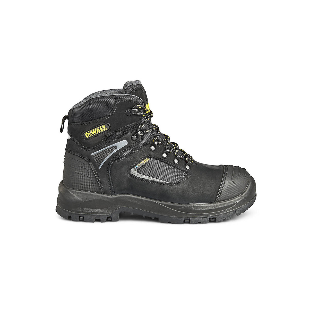 DeWalt Safety Hiker Boots Black Waterproof Steel Toe Work Size 10 Dover - Image 1