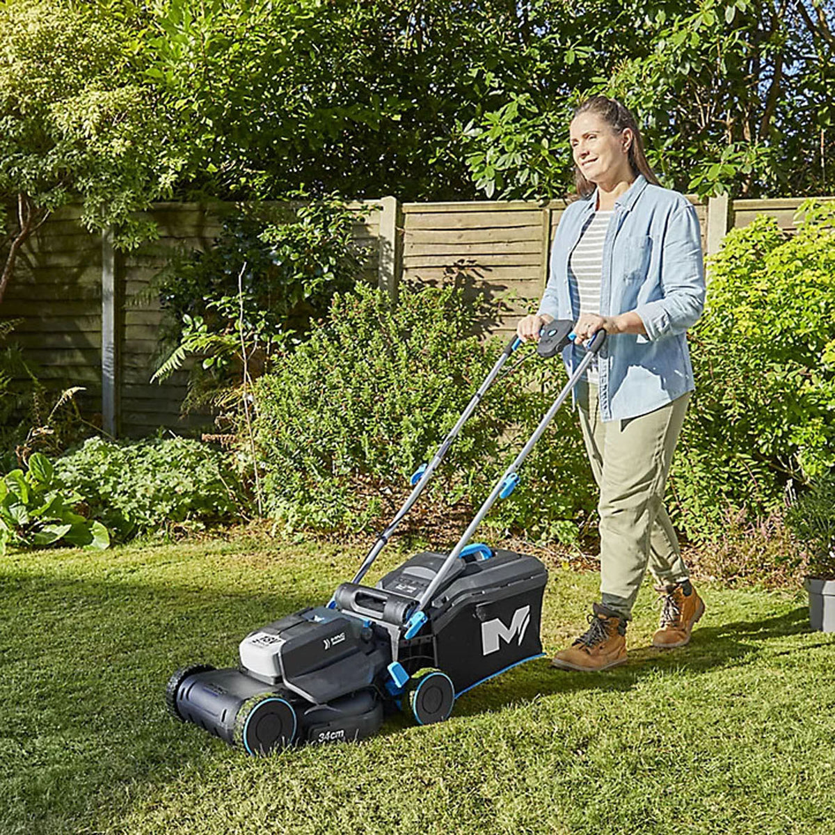 Mac Allister Lawnmower Cordless 18V 5Ah Li-ion MLM1835-Li Rotary Grass Cutter - Image 2