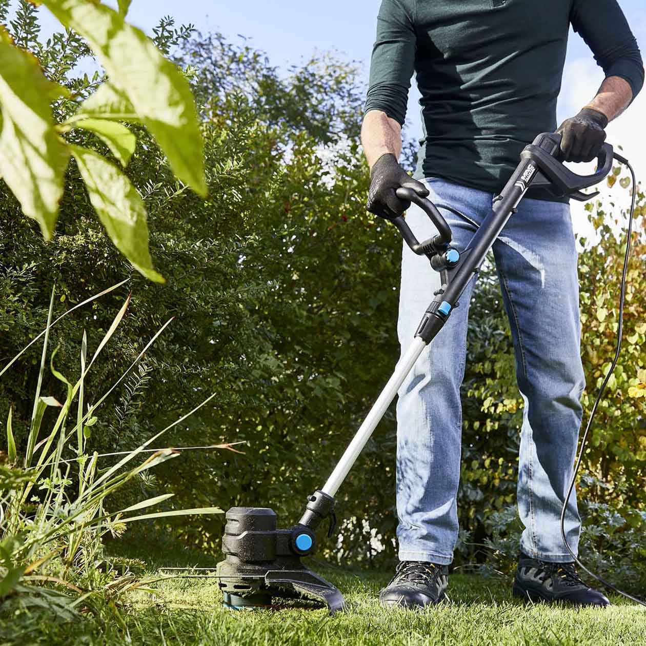 Mac Allister Grass Trimmer Corded Telescopic Handle MGT45028 450W 230-240V - Image 2