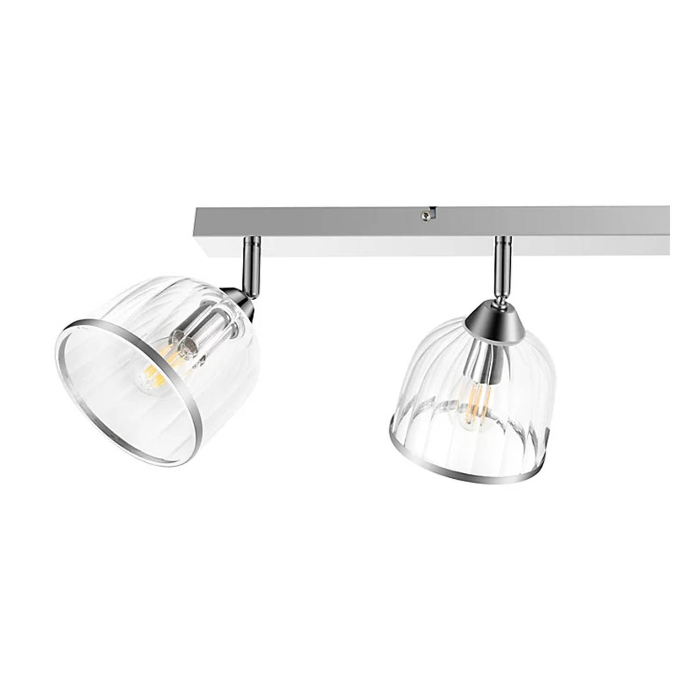 LED Ceiling Spotlight 4 Way Bar Lamp Chrome E14 Modern Living Room Bedroom 10W - Image 5