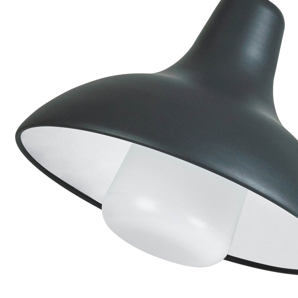 Outdoor Wall Light Ferdie Fixed Dark Grey Mains-Powered Patio Porch (Dia)28cm - Image 6
