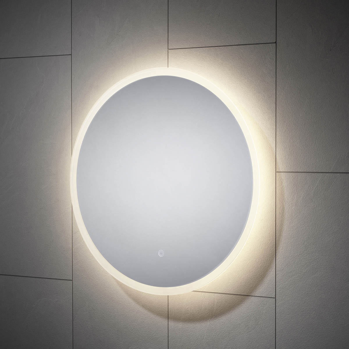 Sensio Como Illuminated Mirror Round Wall-mounted Bathroom & WC (W)60cm - Image 4
