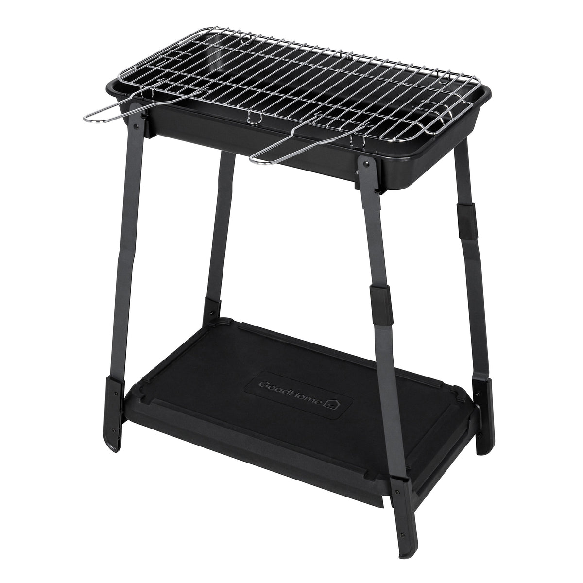 Garden Charcoal BBQ Black Portable Outdoor Barbecue Grill Compact Foldable - Image 2