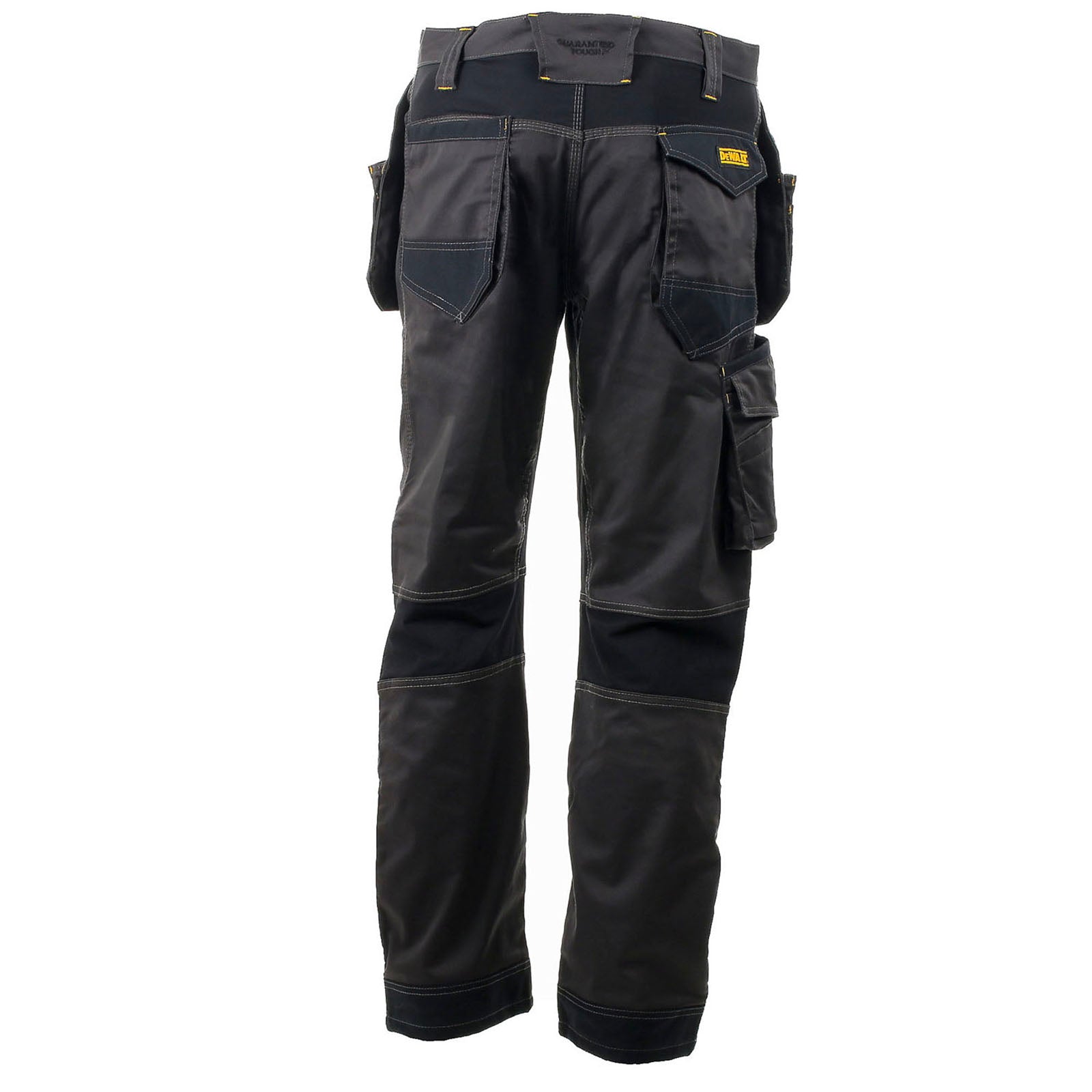 DeWalt Work Trousers Chester Unisex Slim Fit Grey Black Multi Pocket W34" L31" - Image 2