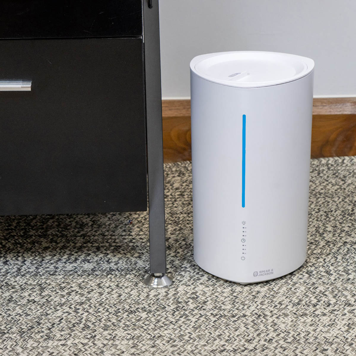 Spear & Jackson Air Humidifier 3L Plastic White 3 Settings LED Night Light - Image 4