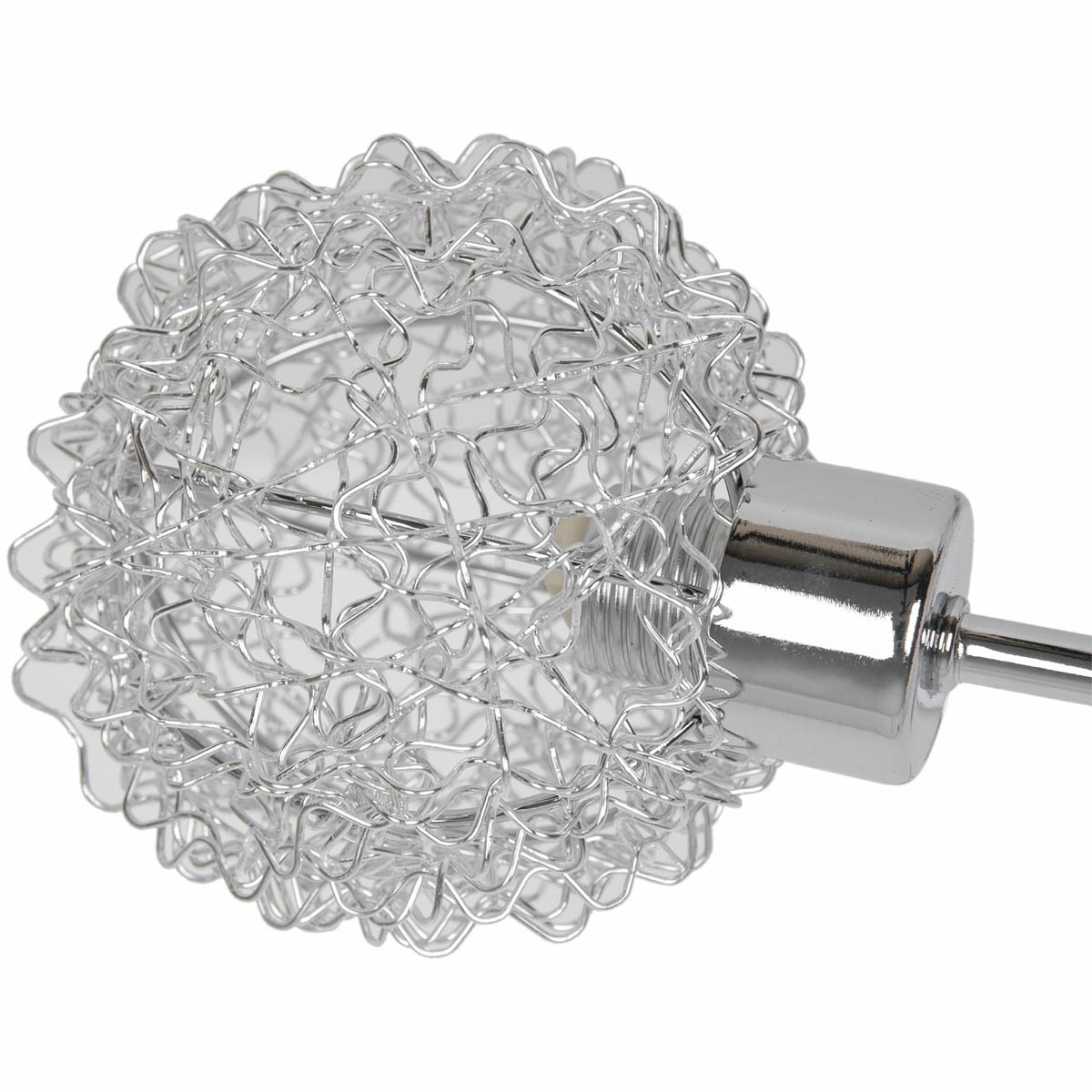 Ceiling Light 5 Lamp LED Chrome Twisted Crystal Decoration Glass Metal Modern - Image 5