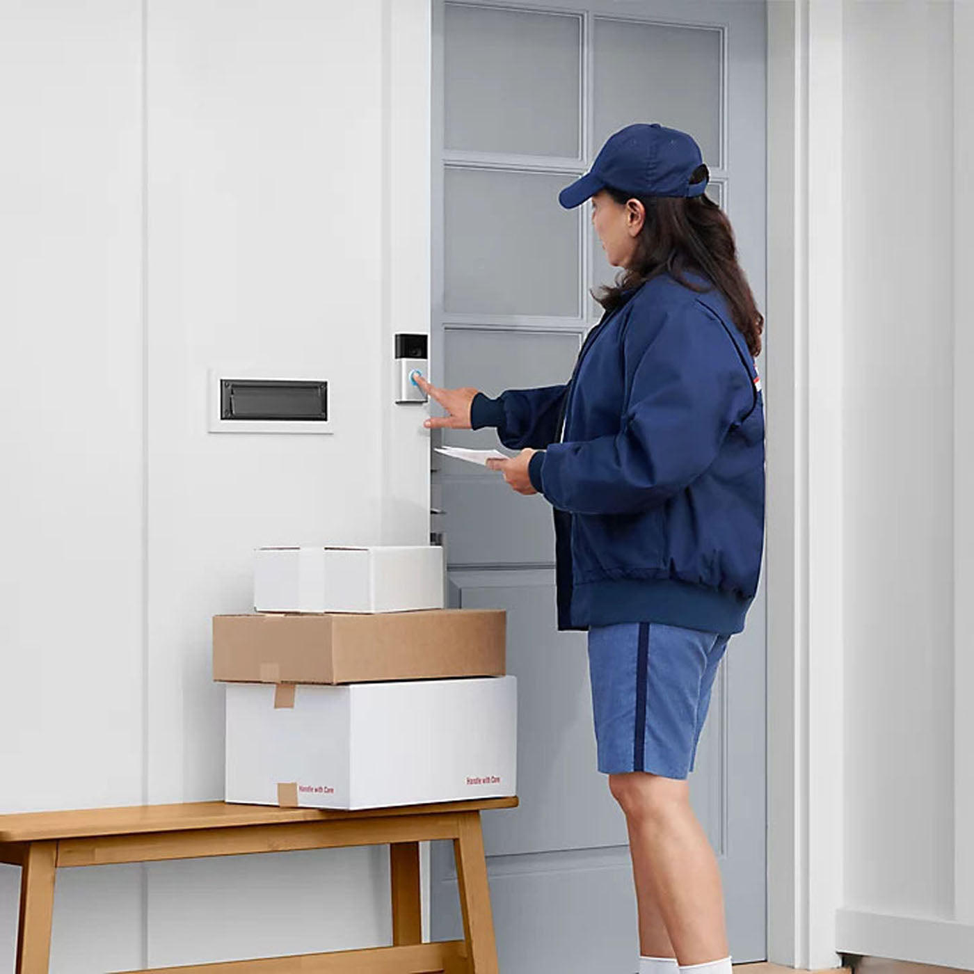 Ring Video Doorbell Smart Wireless 1080p Full HD Two Way Audio 2nd Gen - Image 2