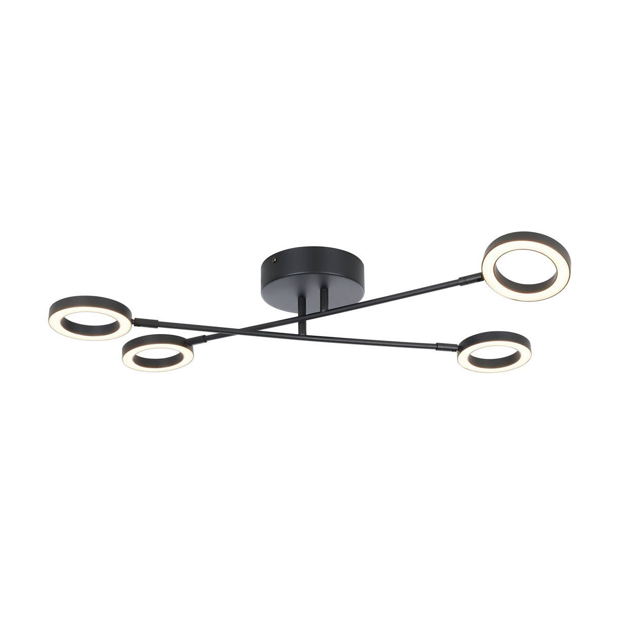 LED Ceiling Light Matt Black 4 Way Multi Arm Modern Warm White Dimmable - Image 6