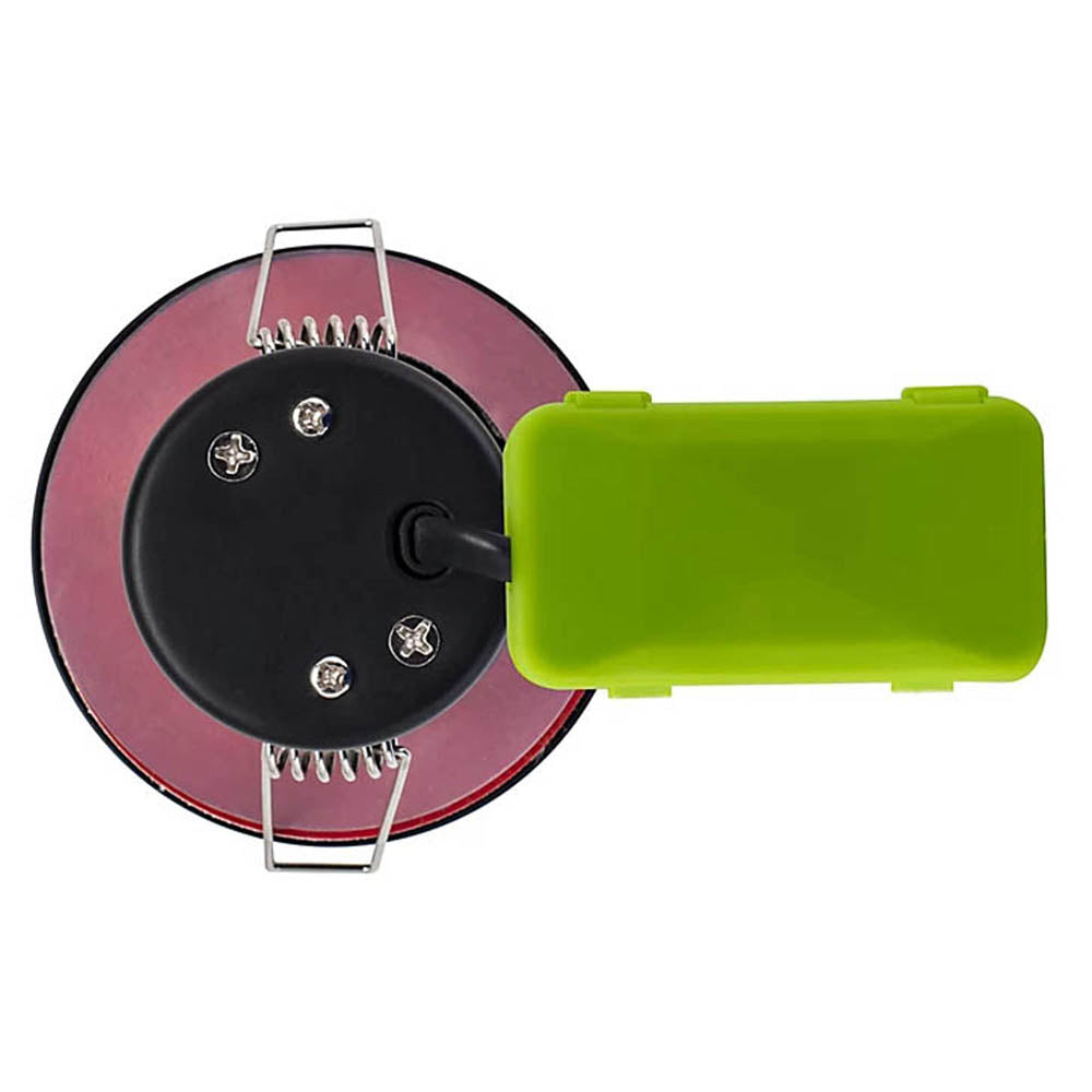 LED Downlights Recessed Ceiling Spotlight Fixed Round Black Cool White Pack Of 6 - Image 2