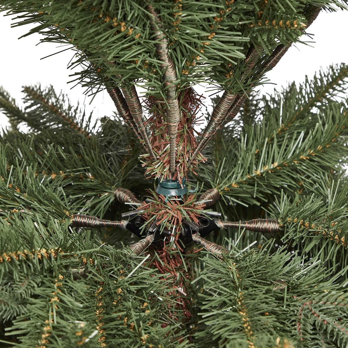 Christmas Tree 6ft Green Hinged Artificial Natural Looking Indoor Decoration - Image 5