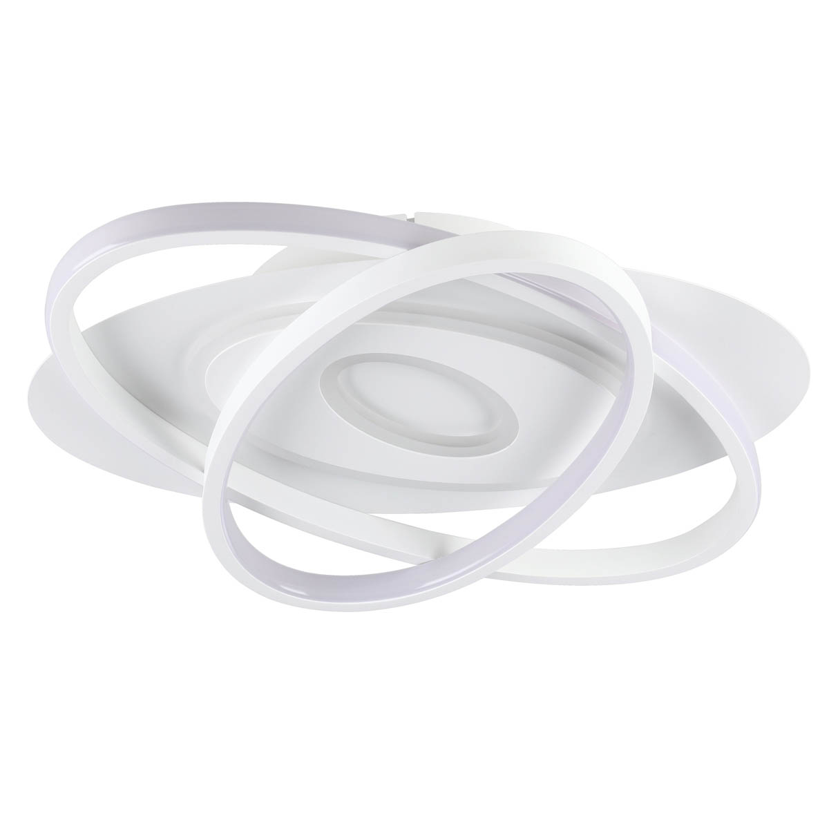 LED Ceiling Light Round Matt Metal Plastic Warm White 3300lm Living Bedroom - Image 3