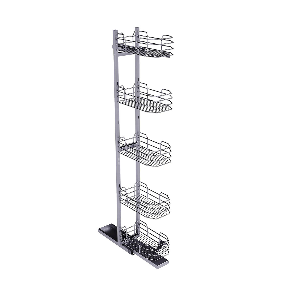 Pull Out Storage Runner Stainless Steel Chrome Effect 300mm Larder Unit (L)470mm - Image 2