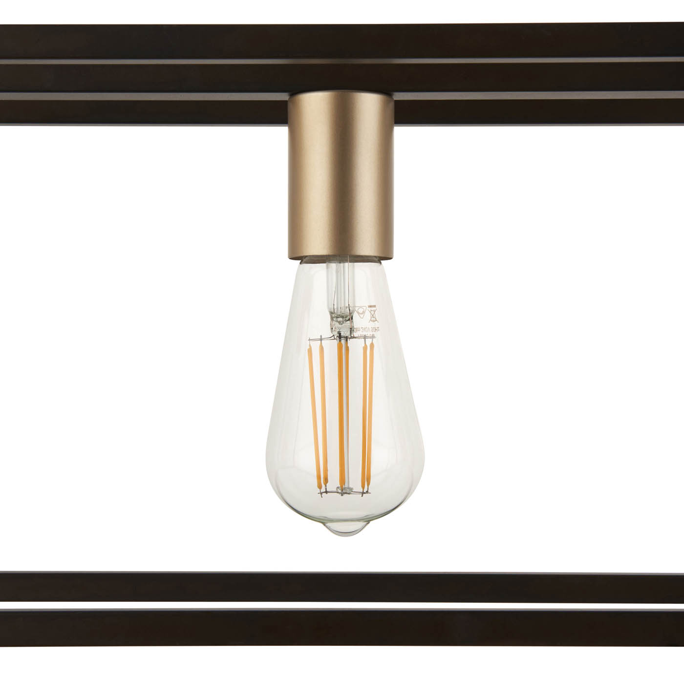 GoodHome Ceiling Light Harbour Studio York 4 Lamp Pendant - Image 5
