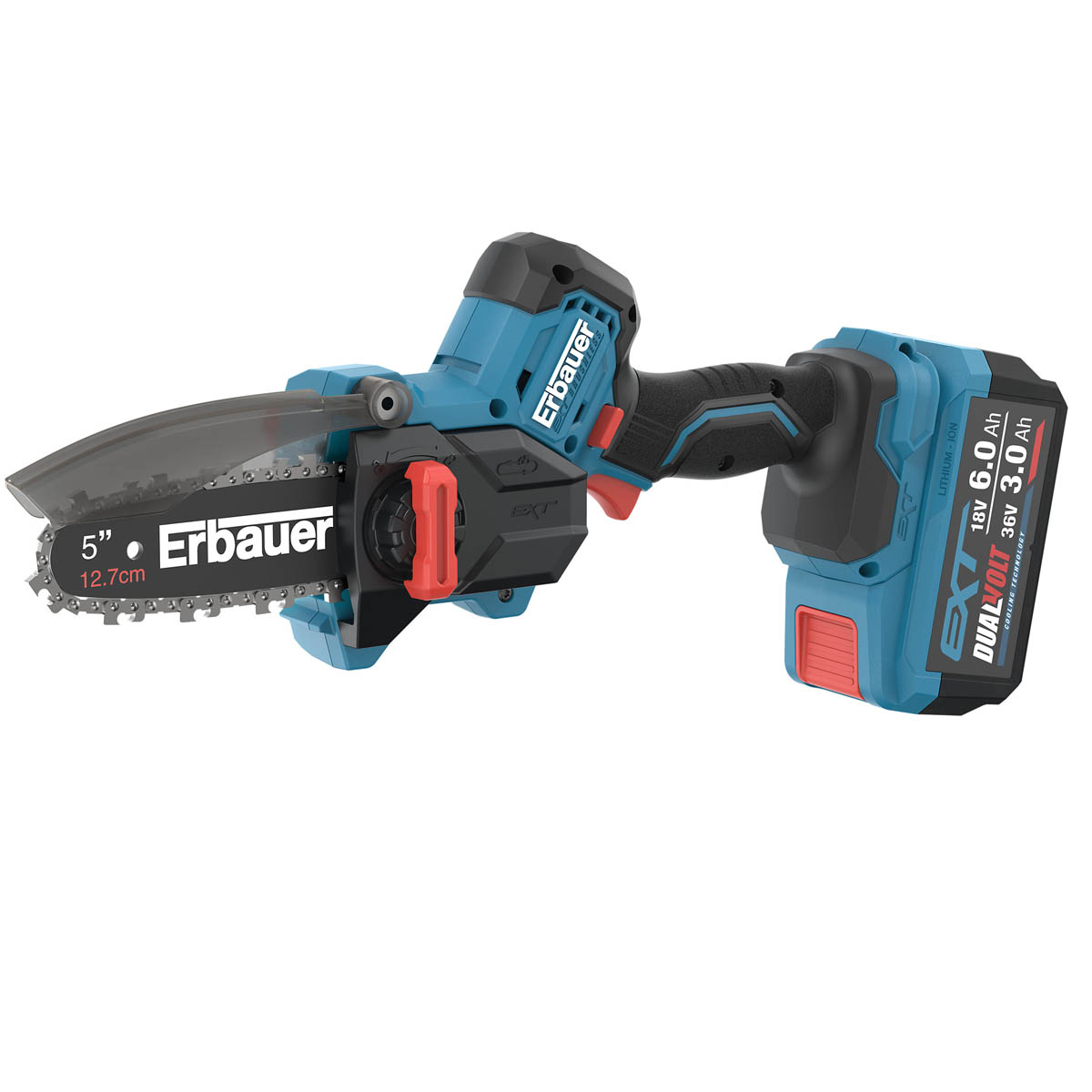 Erbauer Chainsaw Cordless 18/36V 3.0/6.0Ah ERI1035PRS 12.7cm Pruner Wood Cutter - Image 1