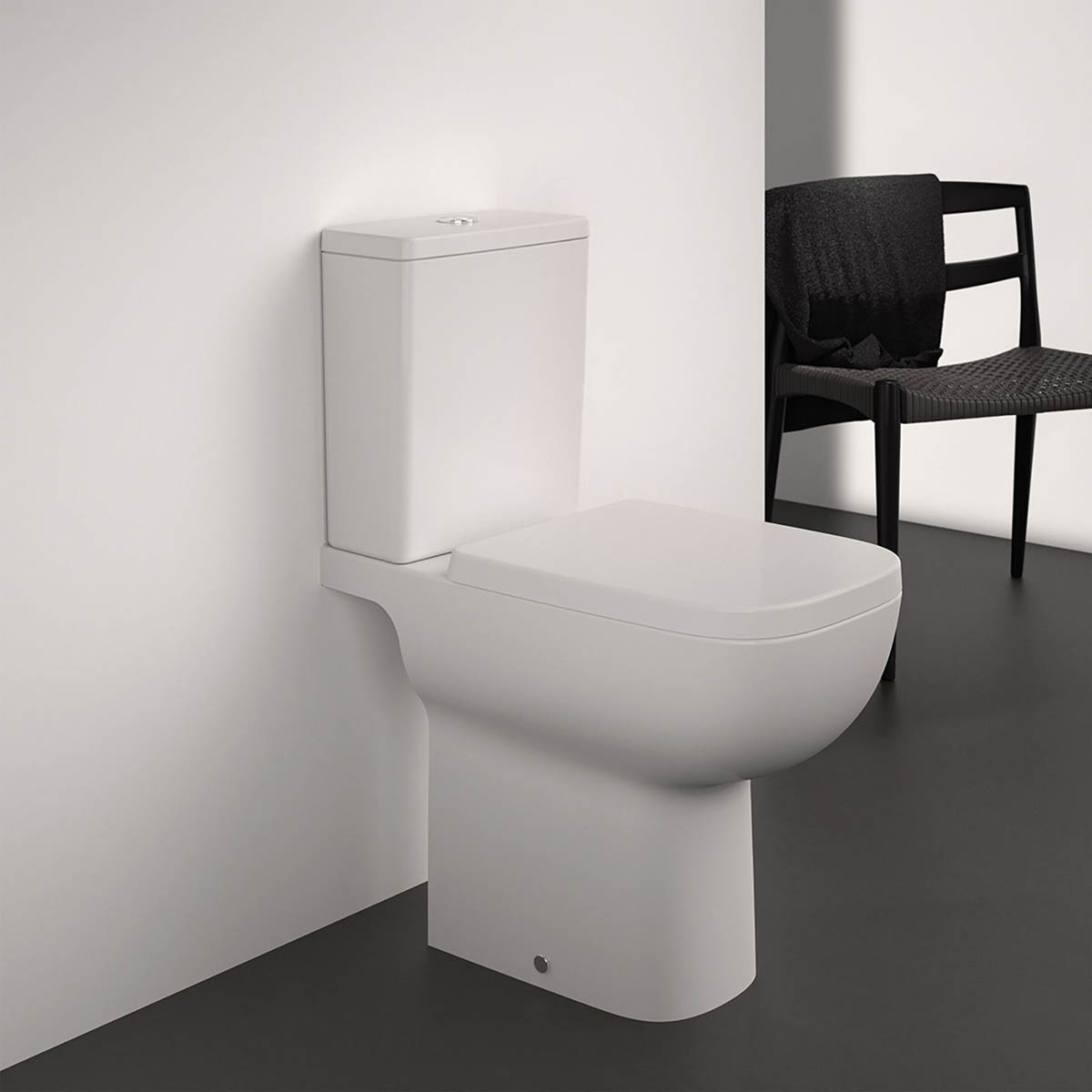 Ideal Standard Toilet Seat i.life A White Square Soft Close Durable Bottom Fix - Image 2