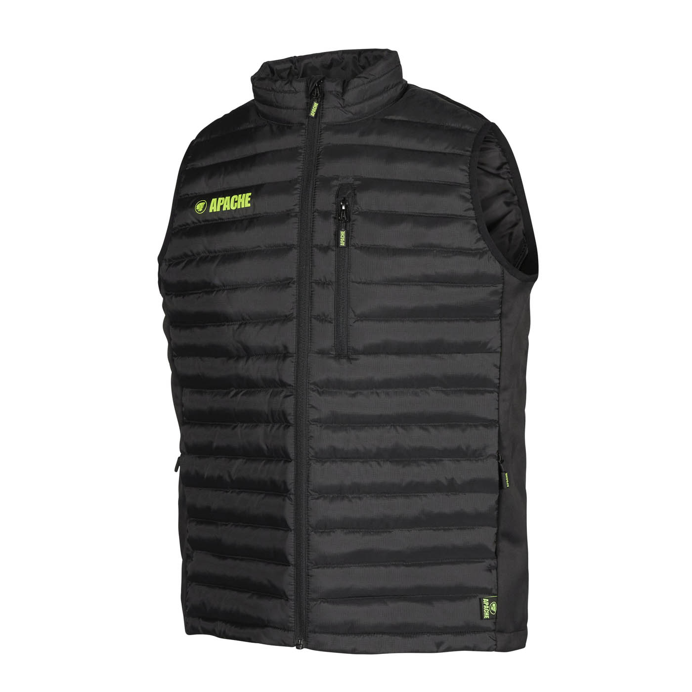 Apache Work Bodywarmer Mens Black Gilet Sleeveless Lightweight Size Large - Image 1