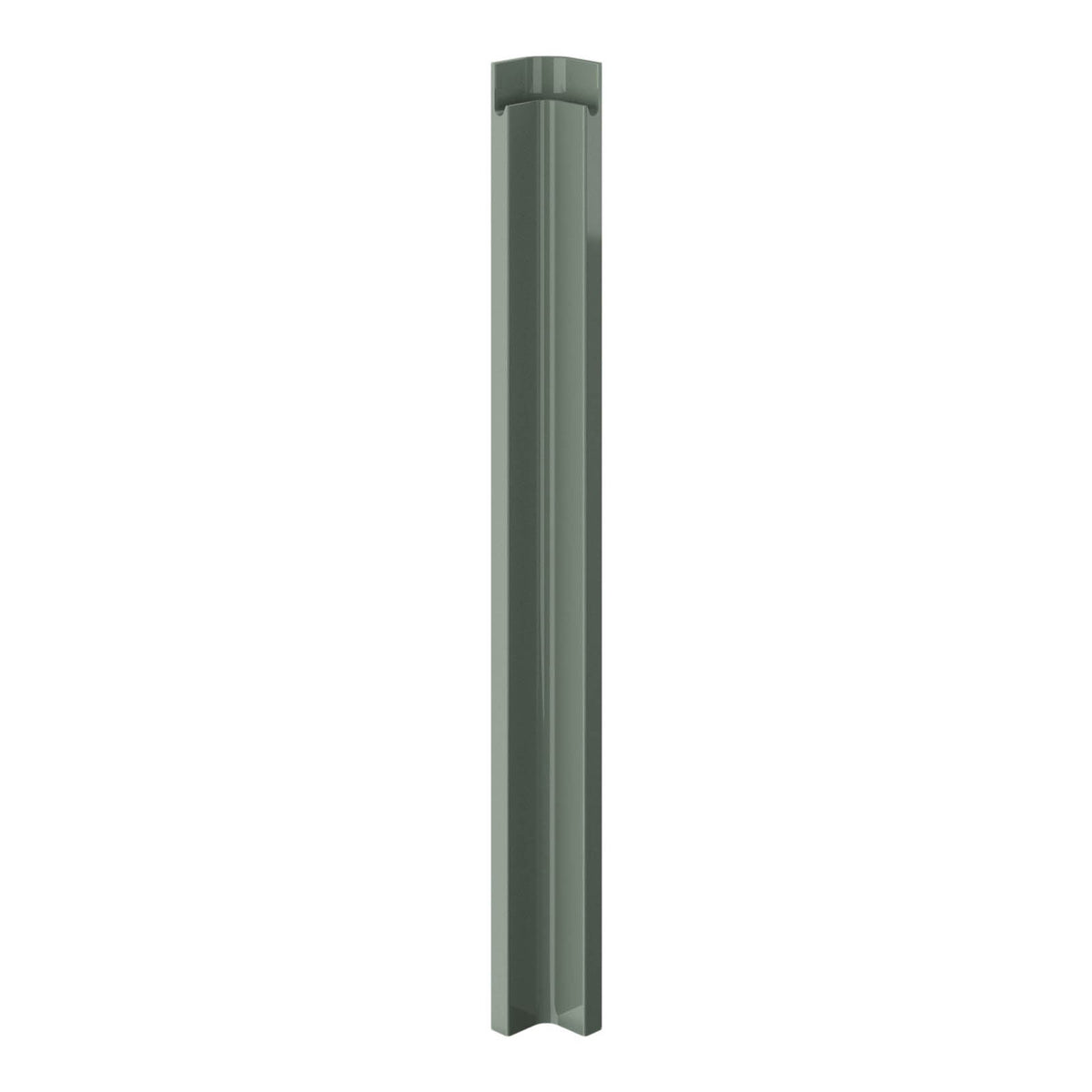 GoodHome Garcinia Gloss reed green Standard Corner post, (W)59mm (H)715mm - Image 1