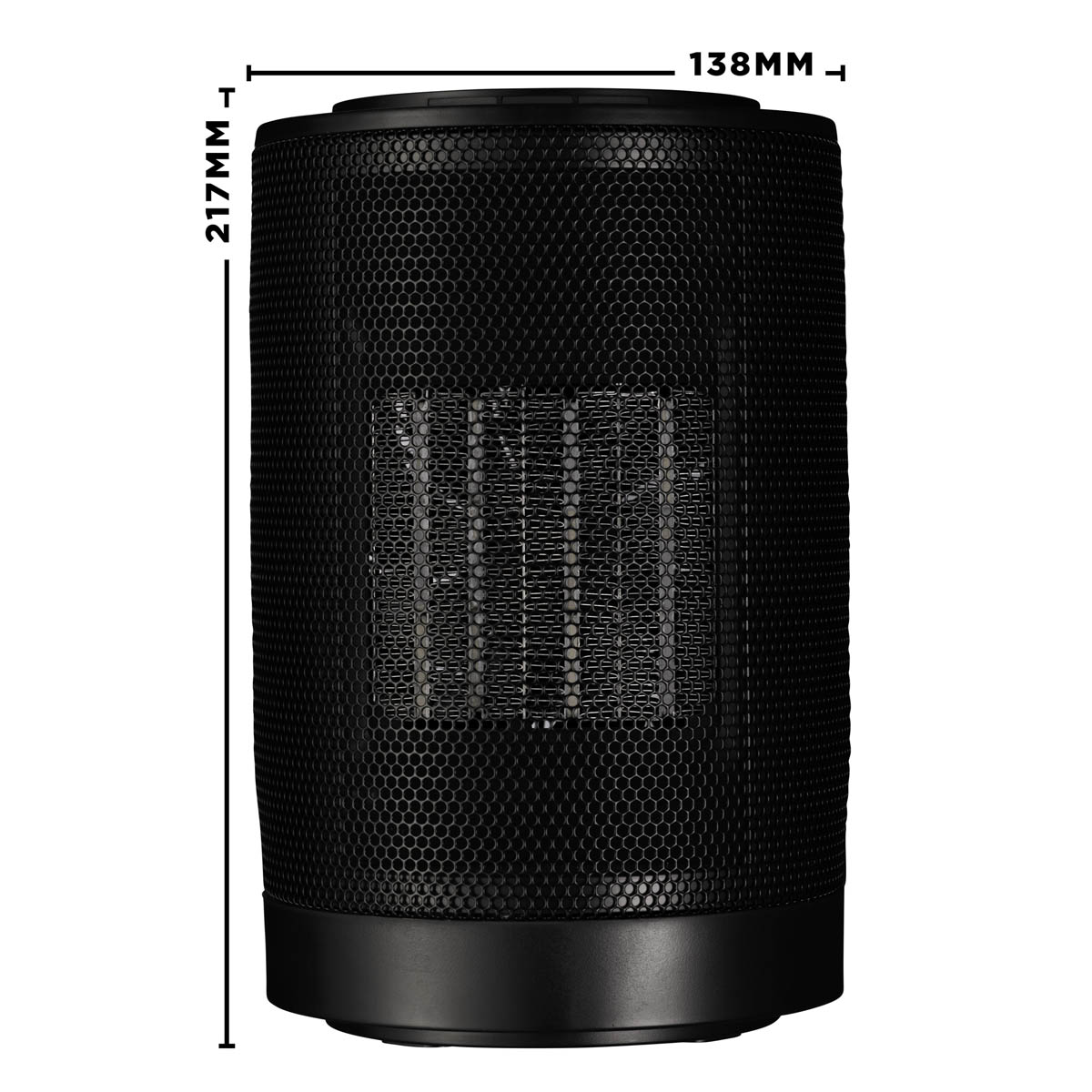 TCP Fan Heater TCPBLFAN1200WPTC2018 Plastic Black Compact Oscillating 1200W - Image 2