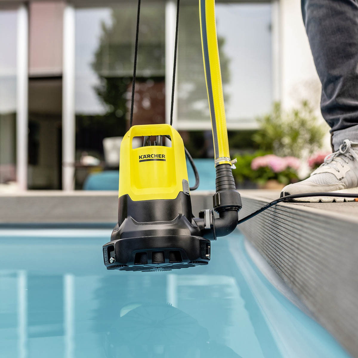 Karcher Submersible Pump Electric 1.645-833.0 Clean Dirty Water Pond Pool 550W - Image 5