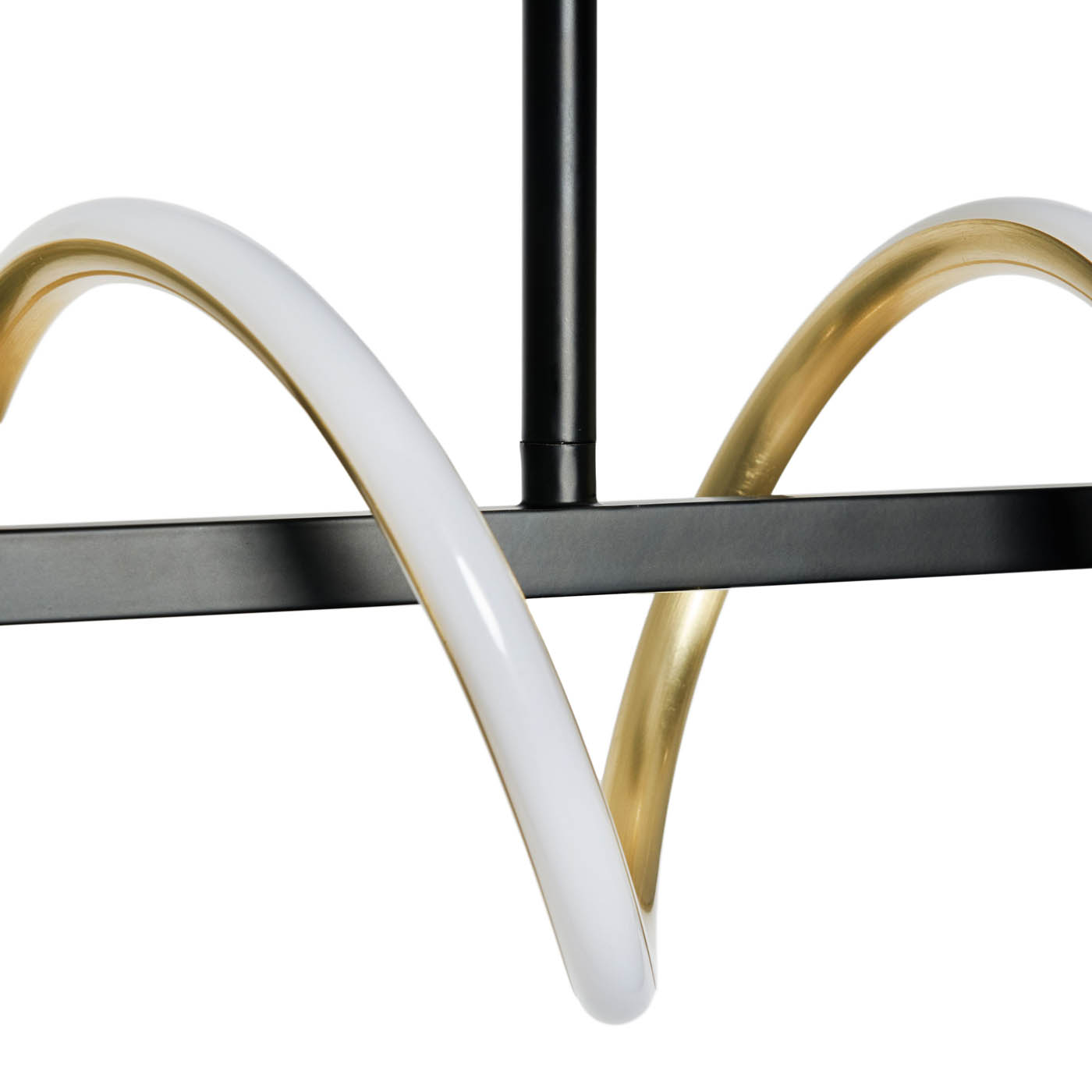 Inlight Hadston LED Ceiling light Spiral Matt Aluminium & plastic Black - Image 7
