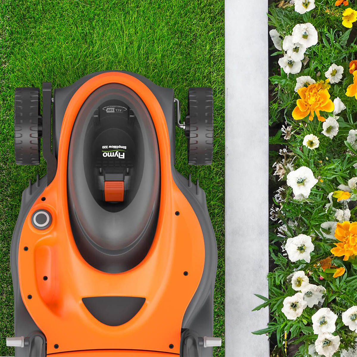 Flymo Cordless Rotary Lawnmower SimpliMow 320 Kit 18V 4Ah Battery - Image 4