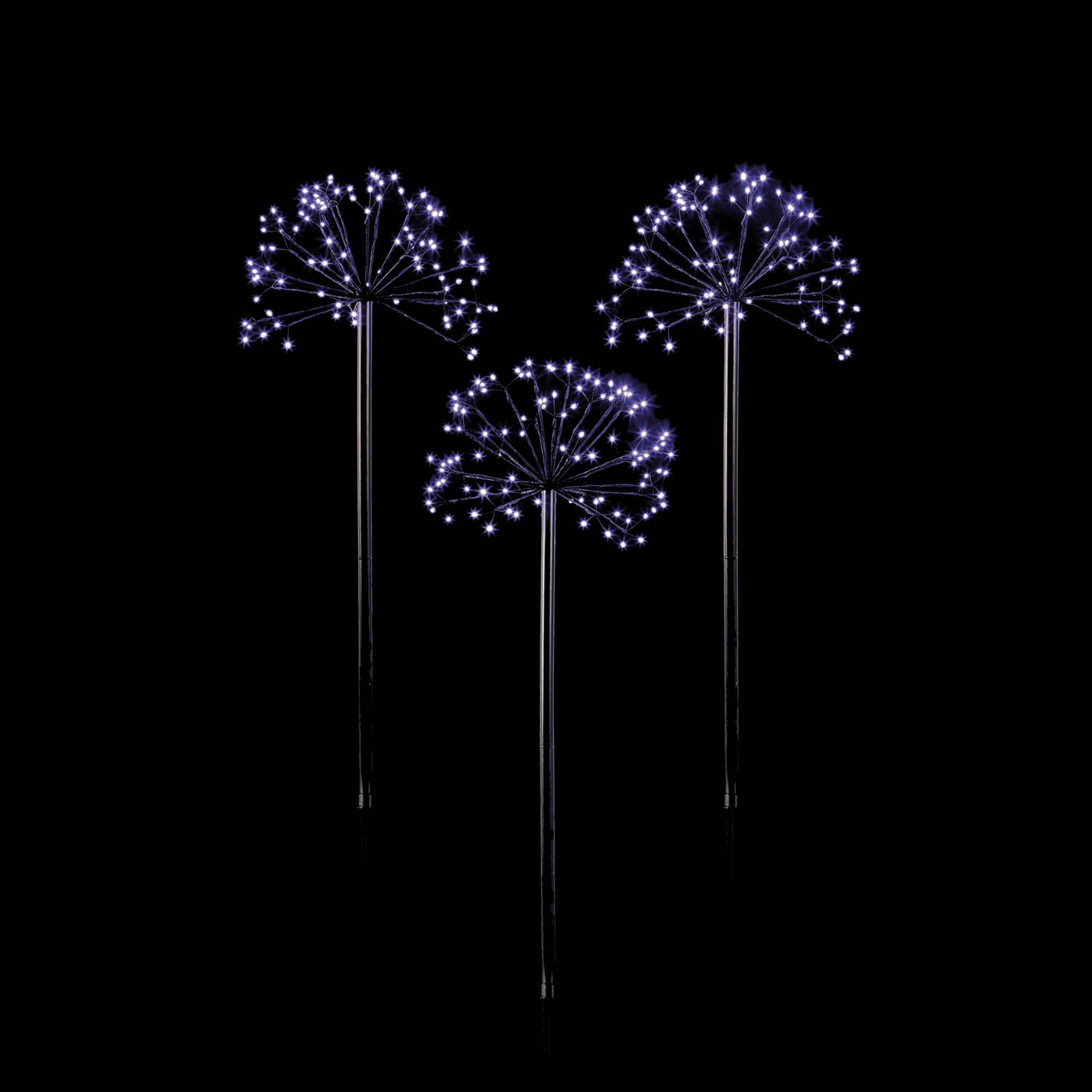 Garden LED Stake Light Indoor Outdoor White Round Festive (H)100 x (D)50cm - Image 2