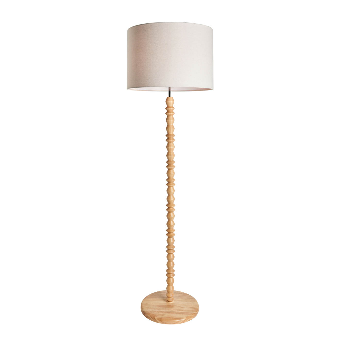 Inlight Floor lamp Patos Matt Natural Wood effect LED (H)160cm - Image 2