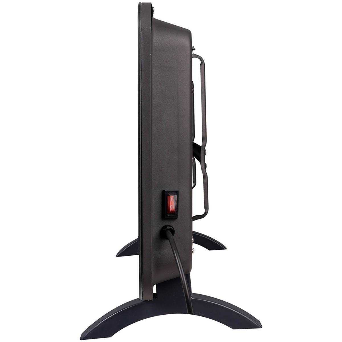 Masterplug Smart Panel Heater Electric 2kW Grey Glass Portable Thermostat Modern - Image 2