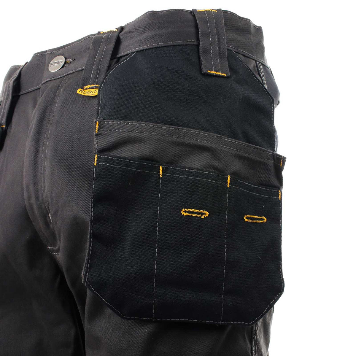 DeWalt Work Trousers Men's Regular Fit Black Grey Multi Pockets Cargo W40 L29 - Image 4