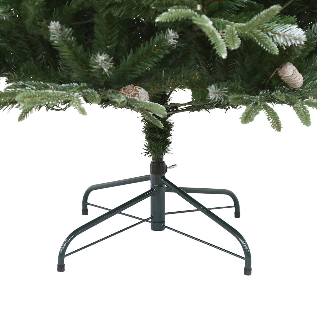 Christmas Tree 6ft Artificial Green Frosted LED Pre Lit Warm White Indoor - Image 7