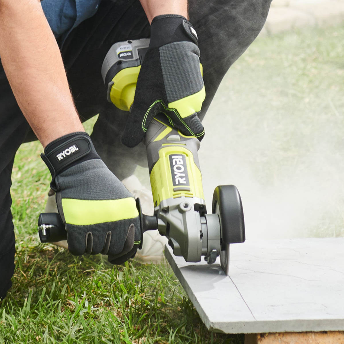 Ryobi Angle Grinder Cordless 18V Li-Ion RAG18115-0 One+ 115mm Compact Body Only - Image 2