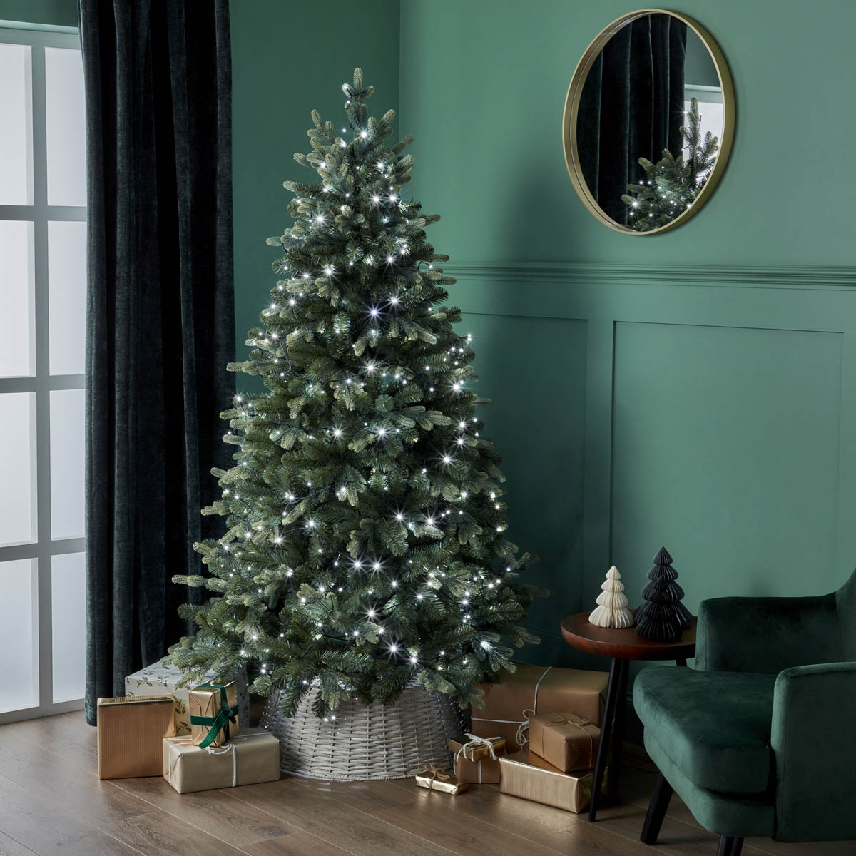 LED Christmas String Lights 1500 Ice White Timer Indoor Outdoor Home 54.97m - Image 8