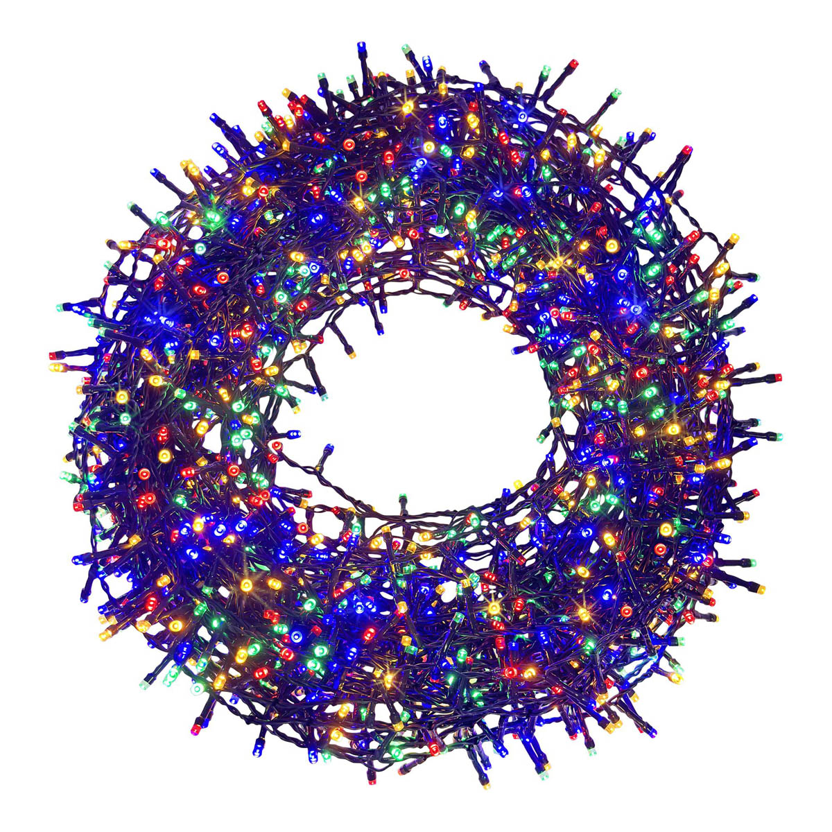 610 Christmas String Lights 1500 LED Multicolour 8 Functions Indoor 44.9m - Image 1