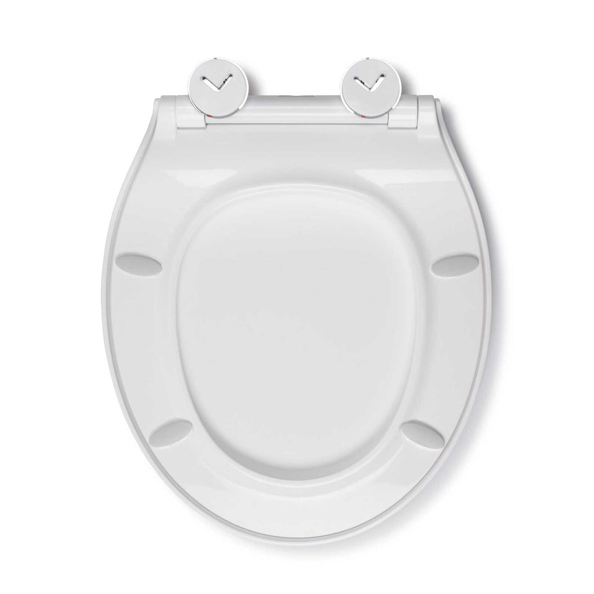 Croydex Flexi Fix Orta White Standard Slim Soft close Toilet seat - Image 4