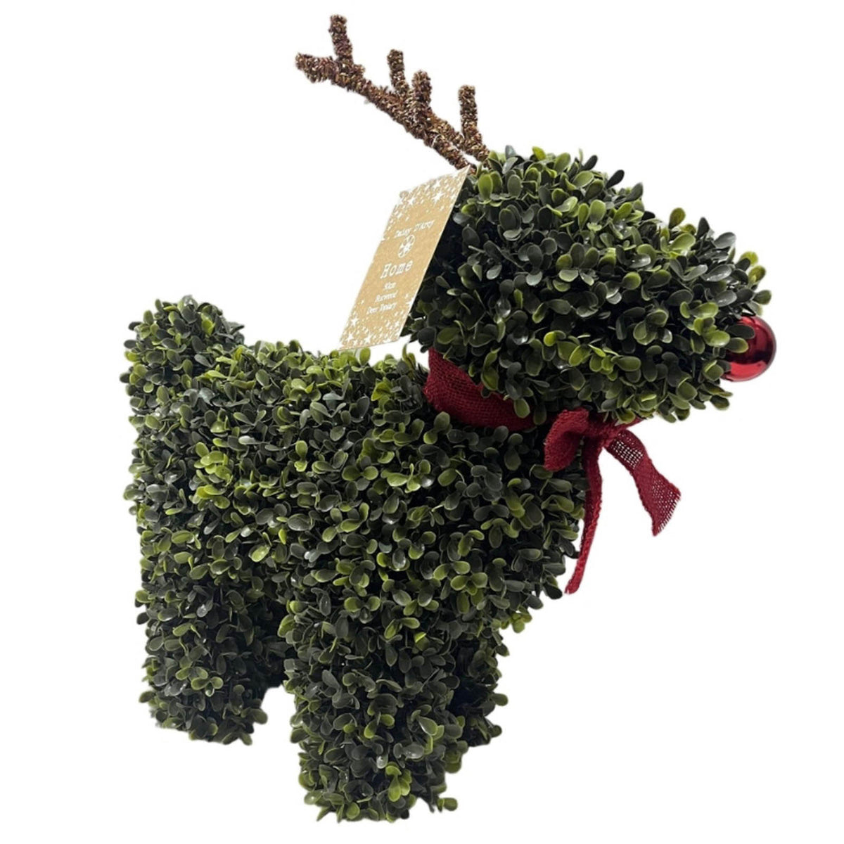 Christmas Garden Artificial Topiary Deer Green Decoration Weatherproof 50cm - Image 1