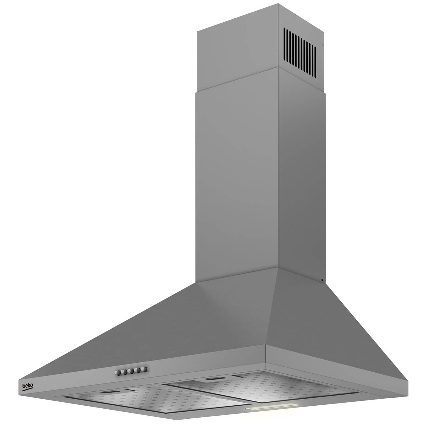 Beko Cooker Hood 59.8cm Chimney HCP61422XH Stainless Steel Extractor Fan Modern - Image 4