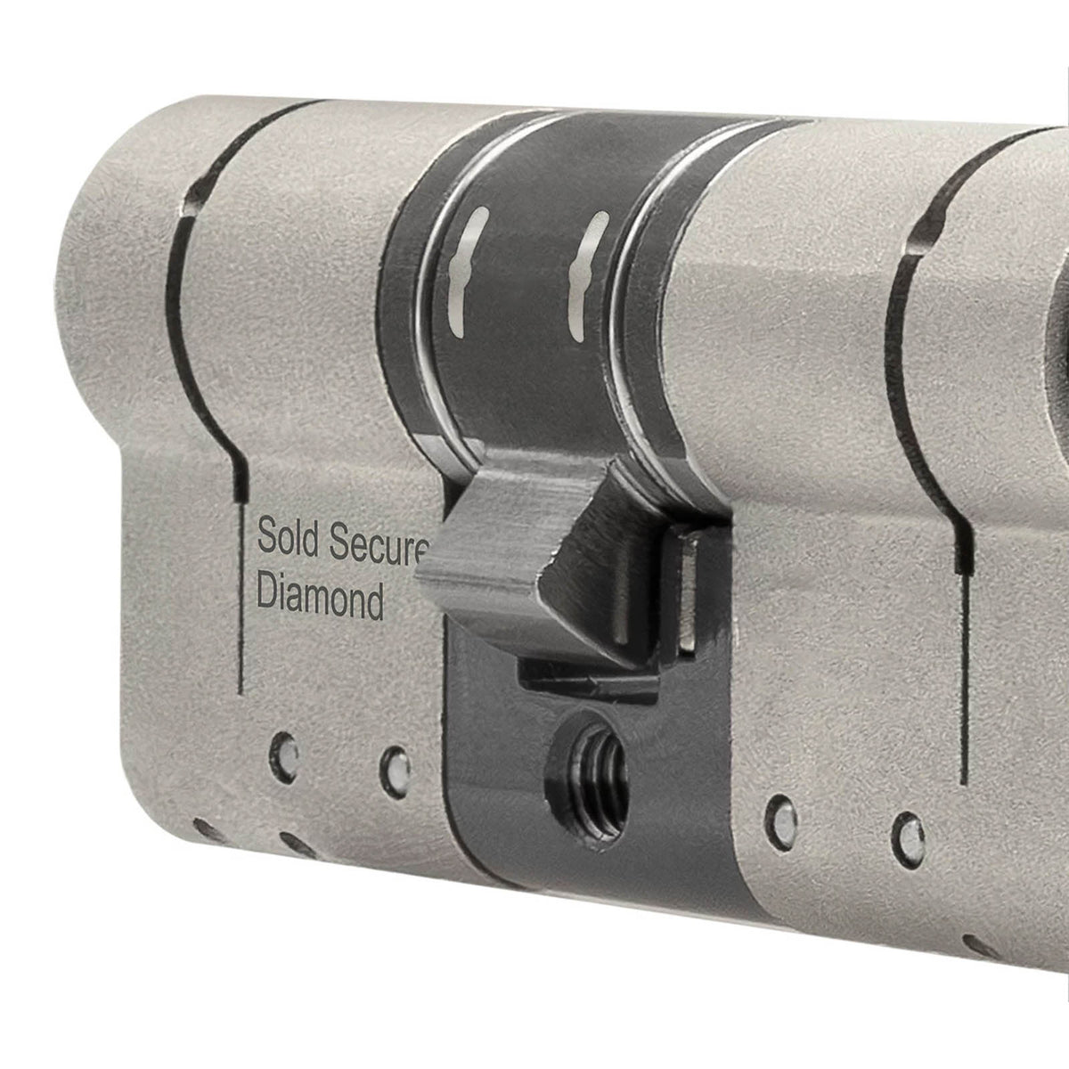 Smith & Locke Euro Cylinder Lock 3 Star Satin Nickel Plated Fire Rated 40/45 - Image 4
