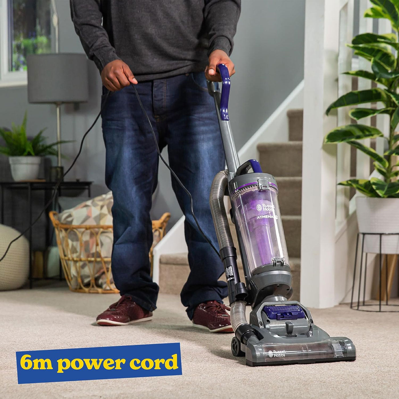 Russell Hobbs Vacuum Cleaner Athena Upright Bagless Cyclonic Multi Purpose 2L - Image 3