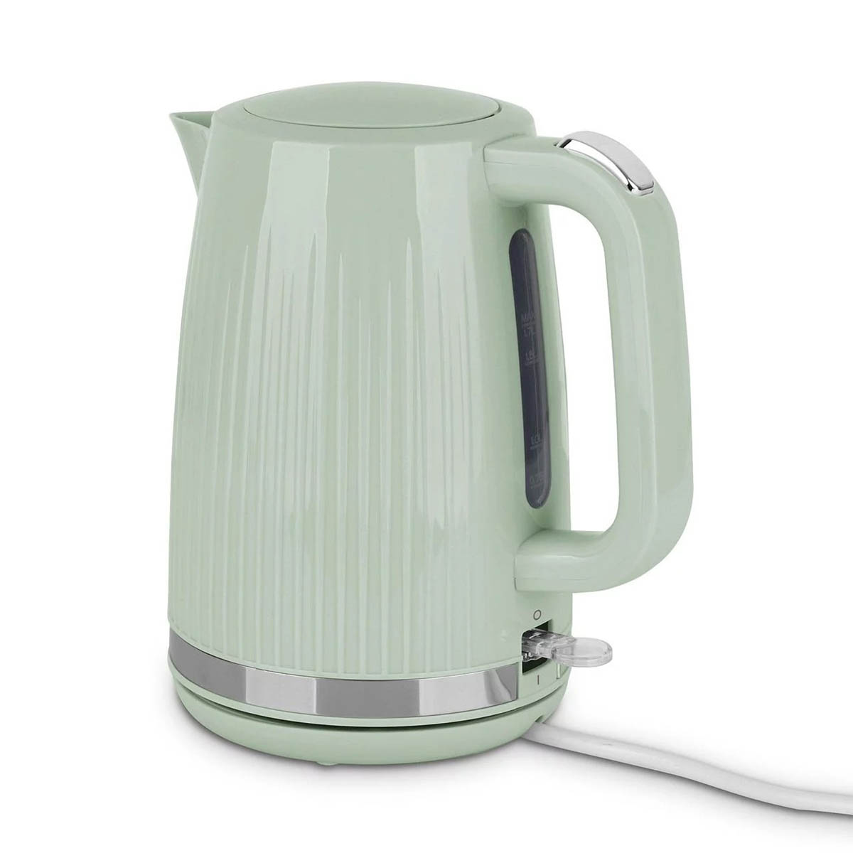 Nutmeg Kettle Fluted 1.7L Sage 3000W Electric Fast Boil Removable Filter Modern - Image 2
